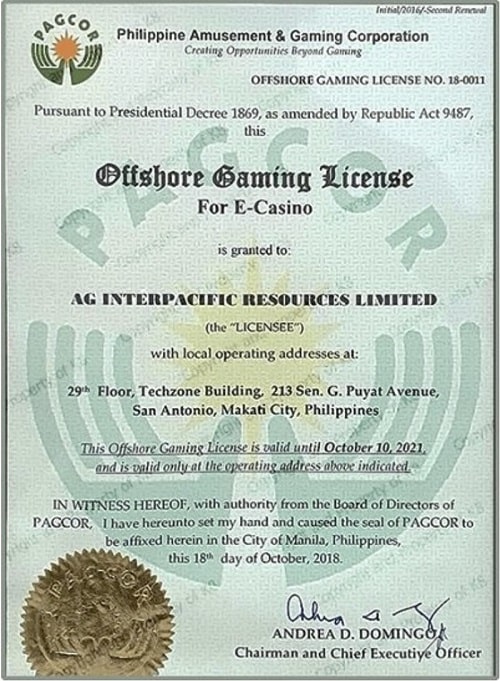 Giấy Phép PAGCOR Là Chứng Chỉ Pháp Lý Xác Minh Giấy Phép Hoạt Động 3WIN Là Uy Tín